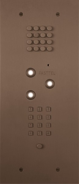 Wizard Bronze rustic 3 buttons small keypad and color cam
